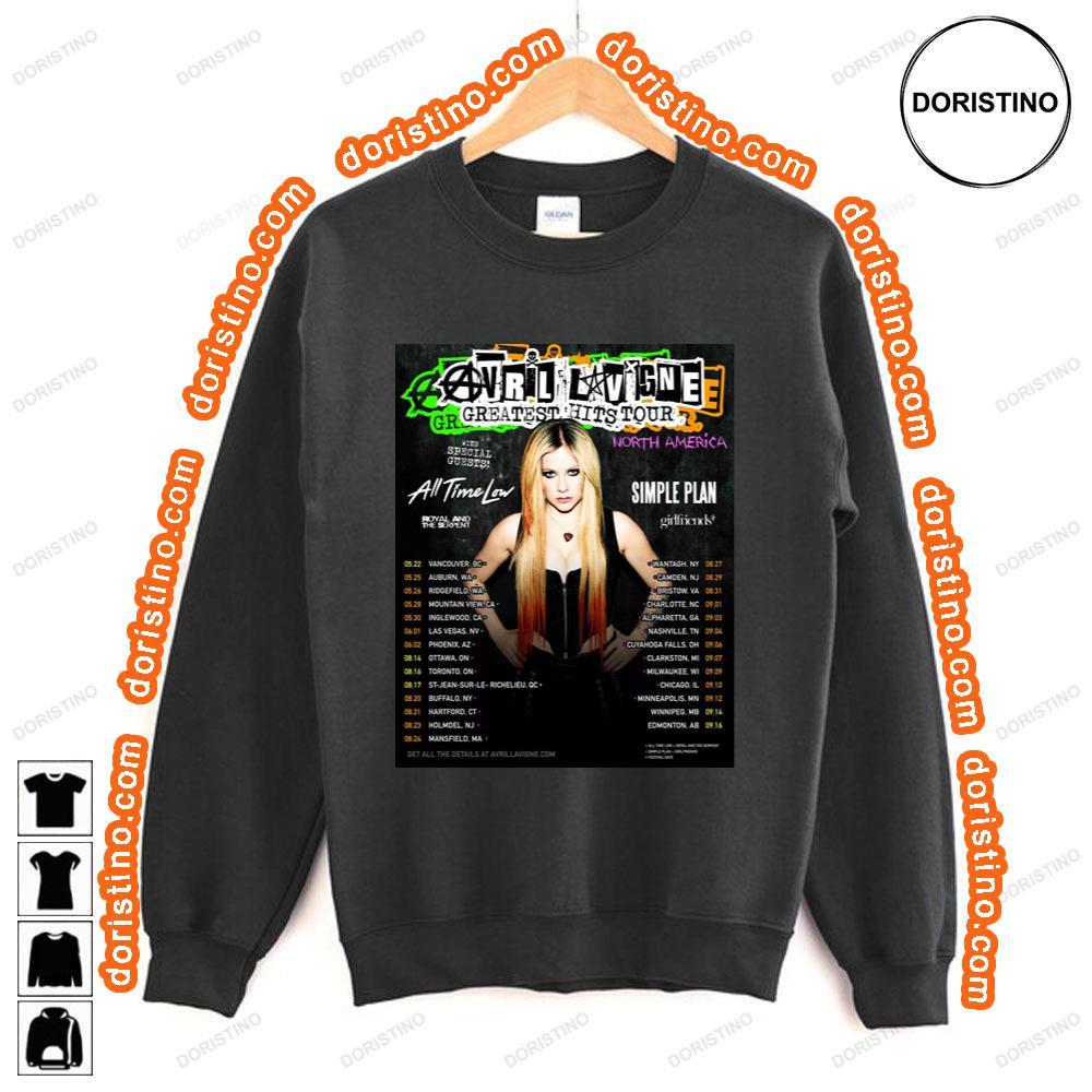 Avril Lavigne Greatest Hits 2024 Tour With All Time Low Simple Plan Hoodie Tshirt Sweatshirt